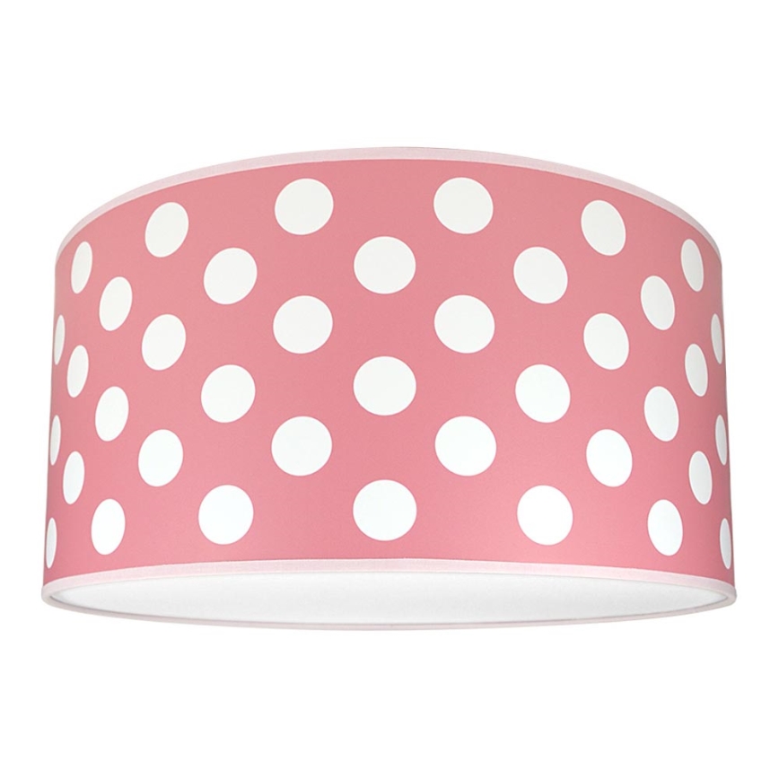 Plafonnière kinderkamer DOTS PINK 2xE27/60W/230V roze