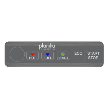 Planika - Inbouw BIO-open haard met afstandsbediening 19,1x38 cm 2,5kW/230V zwart