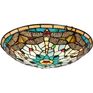 Prezent 1714 - Plafonnier TIFFANY 3xE27/40W/230V