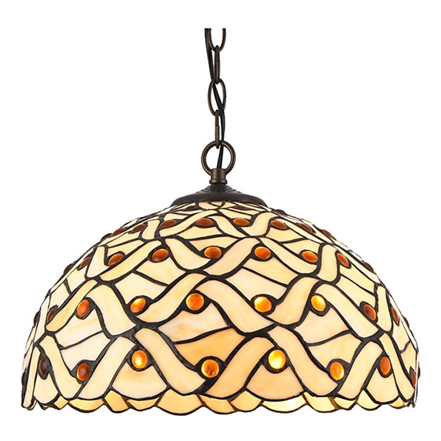 Prezent  223 - Hanglamp aan een ketting TIFFANY 2xE27/60W/230V