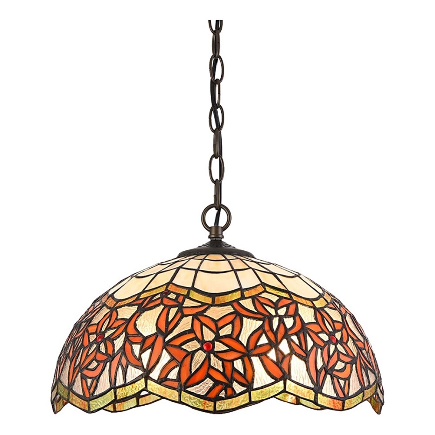 Prezent 232 - Hanglamp aan een ketting TIFFANY 2xE27/60W/230V