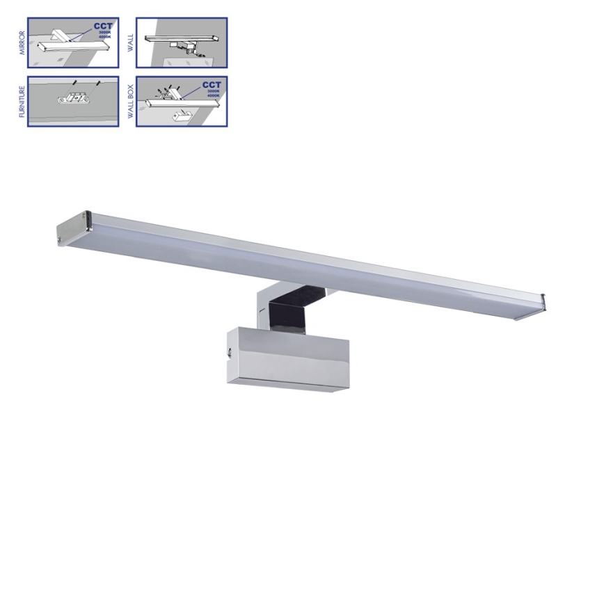 Prezent 70227 - Éclairage de miroir salle de bain TREMOLO PLUS LED/10W/230V IP44 3000/4000K 60 cm