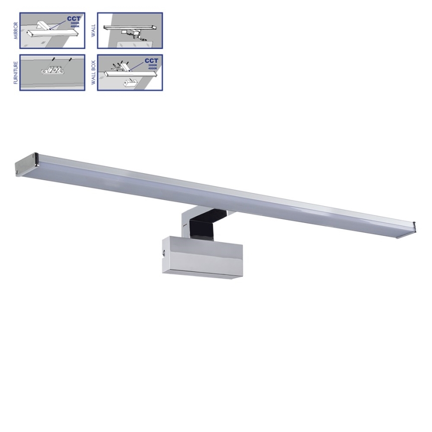 Prezent 70228 - Éclairage de miroir salle de bain TREMOLO PLUS LED/12W/230V IP44 3000/4000K 78 cm