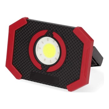 Projecteur LED à intensité variable et rechargeable avec batterie portative LED/10W/3000 mAh IPX2