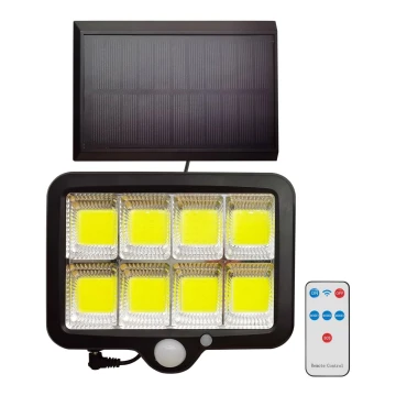 Projecteur solaire LED avec détecteur INTEGRA LED/3W/3,7V IP44 + Télécommande