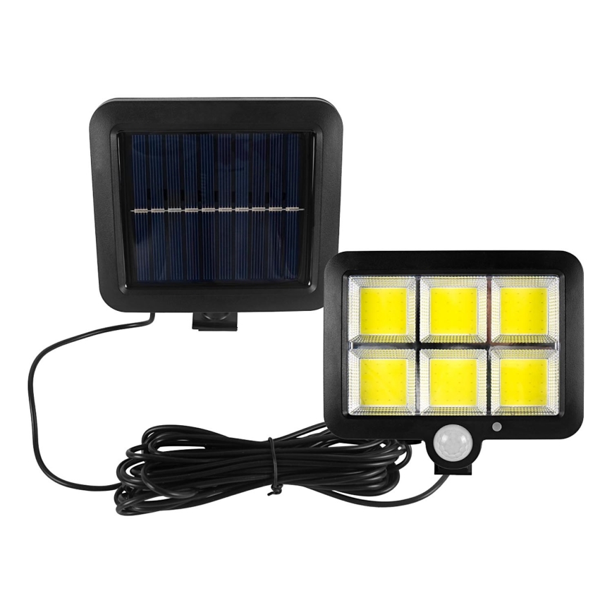 Projecteur solaire LED avec détecteur LED/1,5W/3,7V 6000K IP44