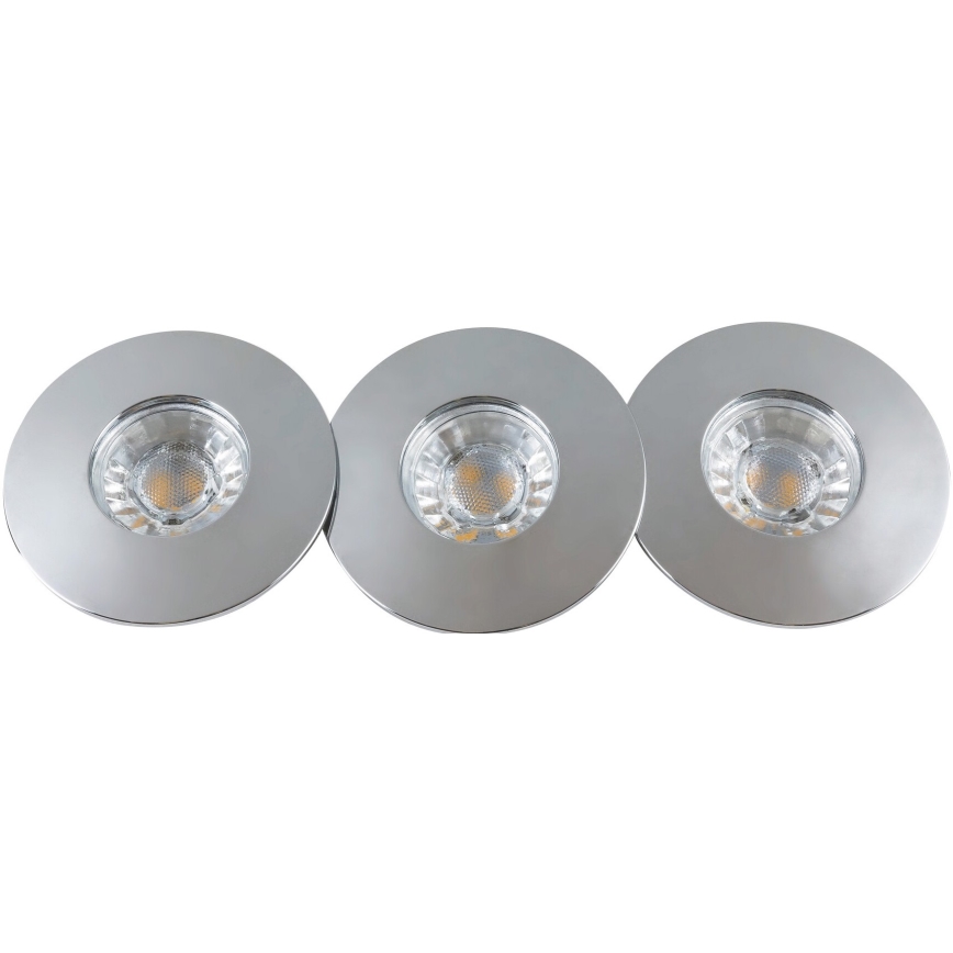 Rabalux - SET 3xLED Badkamer inbouwverlichting 3xLED/4W/230V