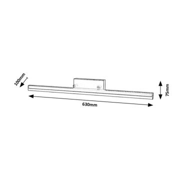 Rabalux - Luminaire miroir salle de bain LED/18W/230V 63 cm IP44