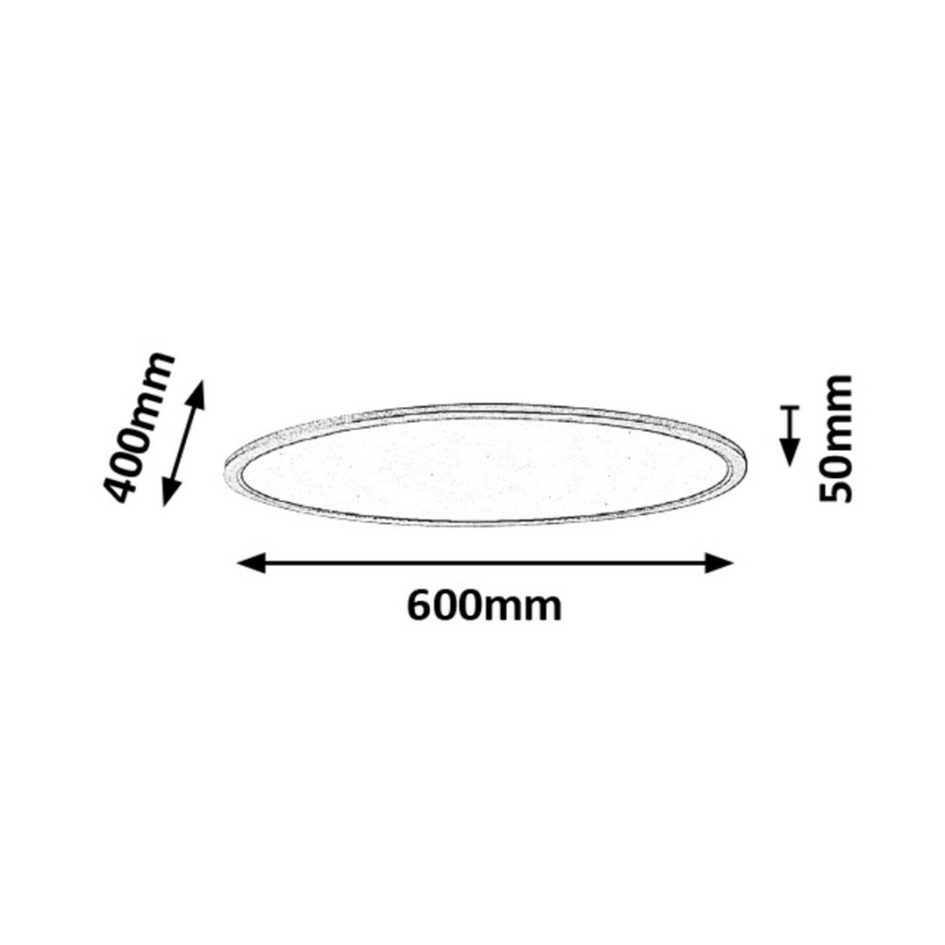 Rabalux - Plafonnier dimmable LED LED/40W/230V + télécommande