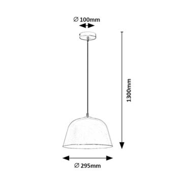 Rabalux - Hanglamp aan een koord 1xE27/60W/230V