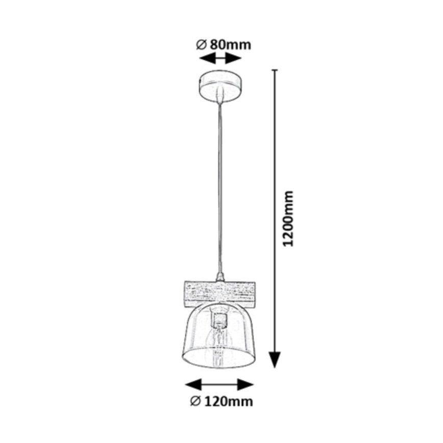 Rabalux - Hanglamp aan een koord 1xE14/40W/230V