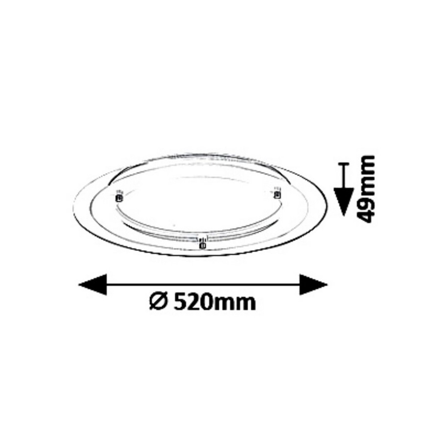 Plafonnier LED/22W/230V