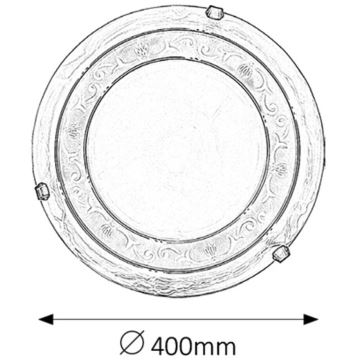 Rabalux - Plafondlamp 2xE27/60W/230V