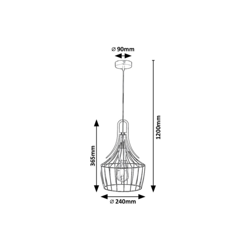 Rabalux - Hanglamp aan een koord 1xE27/40W/230V