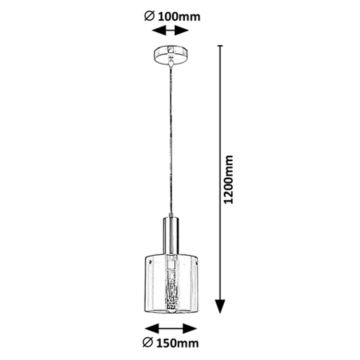 Rabalux - Suspension filaire DONATI 1xE27/60W/230V