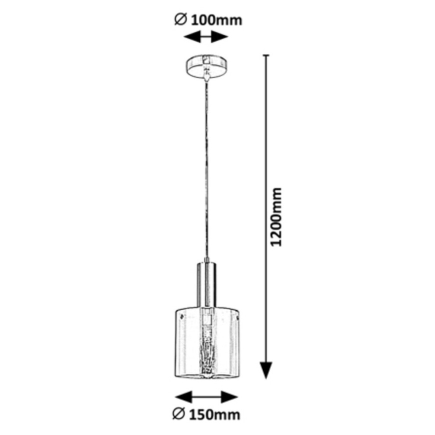 Rabalux - Suspension filaire DONATI 1xE27/60W/230V