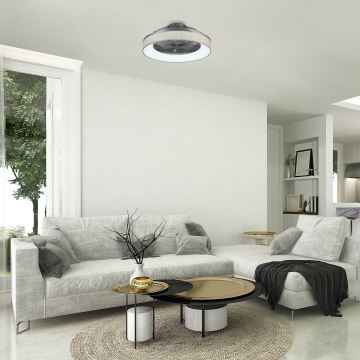 Rabalux - Plafonnier LED à intensité variable avec ventilateur LED/35W/230V 3000-6000K + télécommande