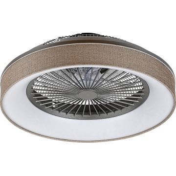 Rabalux - Plafonnier LED à intensité variable avec ventilateur LED/35W/230V 3000-6000K + télécommande