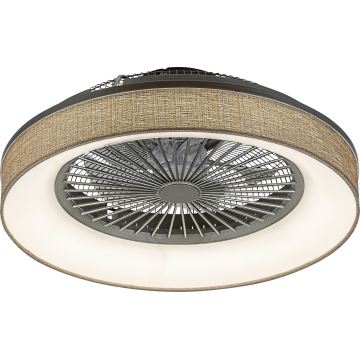 Rabalux - Plafonnier LED à intensité variable avec ventilateur LED/35W/230V 3000-6000K + télécommande