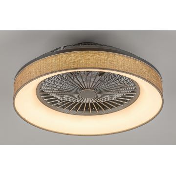 Rabalux - Plafonnier LED à intensité variable avec ventilateur LED/35W/230V 3000-6000K + télécommande