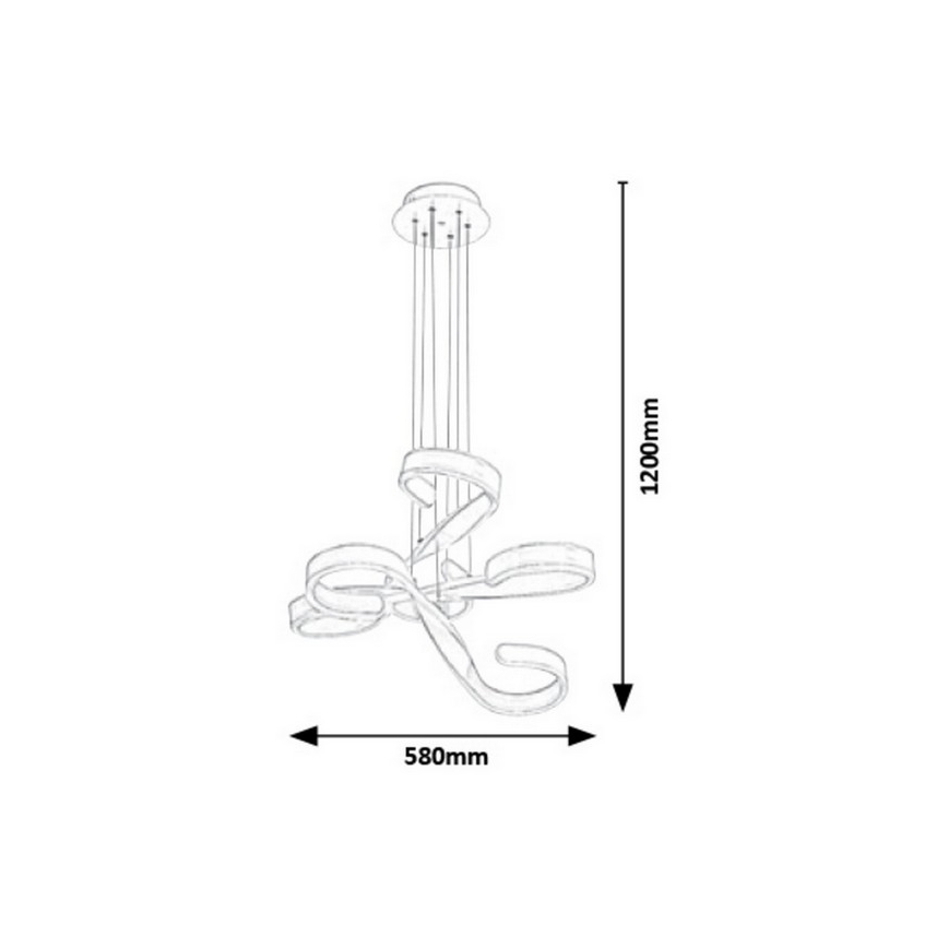 Rabalux - LED Hanglamp aan draad 3xLED/8W/230V