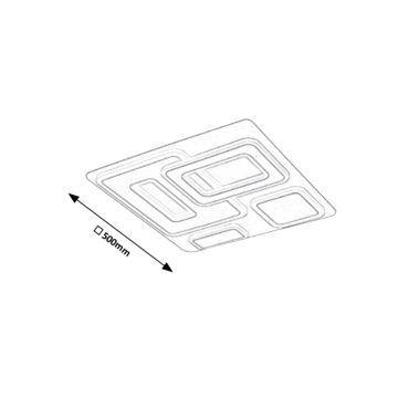 Rabalux - LED Plafondlamp dimbaar met afstandsbediening LED/56W/230V