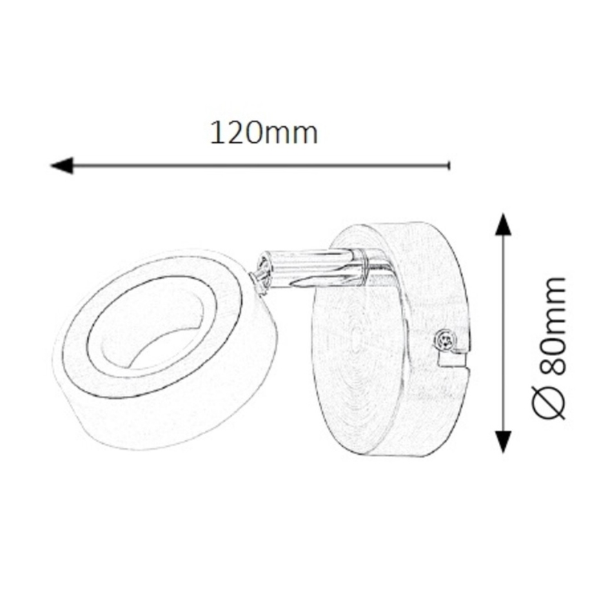 Rabalux - LED Wandspot 1xLED/4,5W/230V