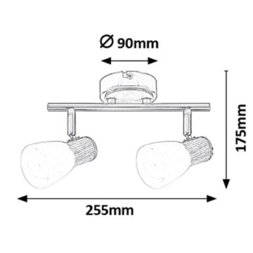 Rabalux - Spot 2xE14/40W