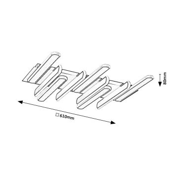 Rabalux - LED Plafondlamp LED/46W/230V 3000/4000K