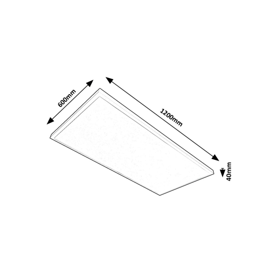 Rabalux - Panneau en saillie LED/80W/230V 4000K 120x60 cm