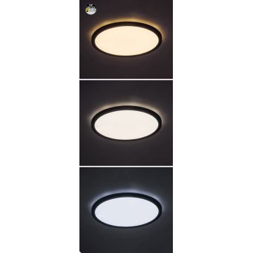 Rabalux - LED Plafondlamp LED/36W/230V 3000/4000/6000K diameter 50 cm zwart