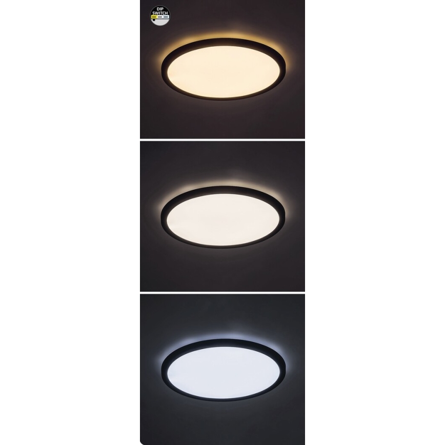 Rabalux - LED Plafondlamp LED/36W/230V 3000/4000/6000K diameter 50 cm zwart