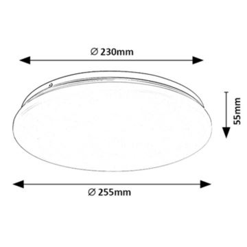 Rabalux - LED plafondlamp LED/12W/230V 3000K 25 cm