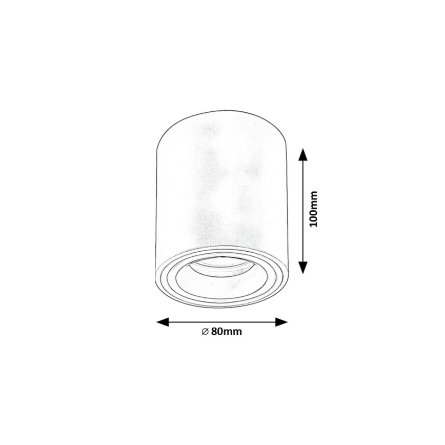 Rabalux - Spot 1xGU10/25W/230V rond wit