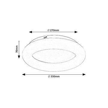 Rabalux - LED Plafondlamp LED/24W/230V 4000K diameter 33 cm wit