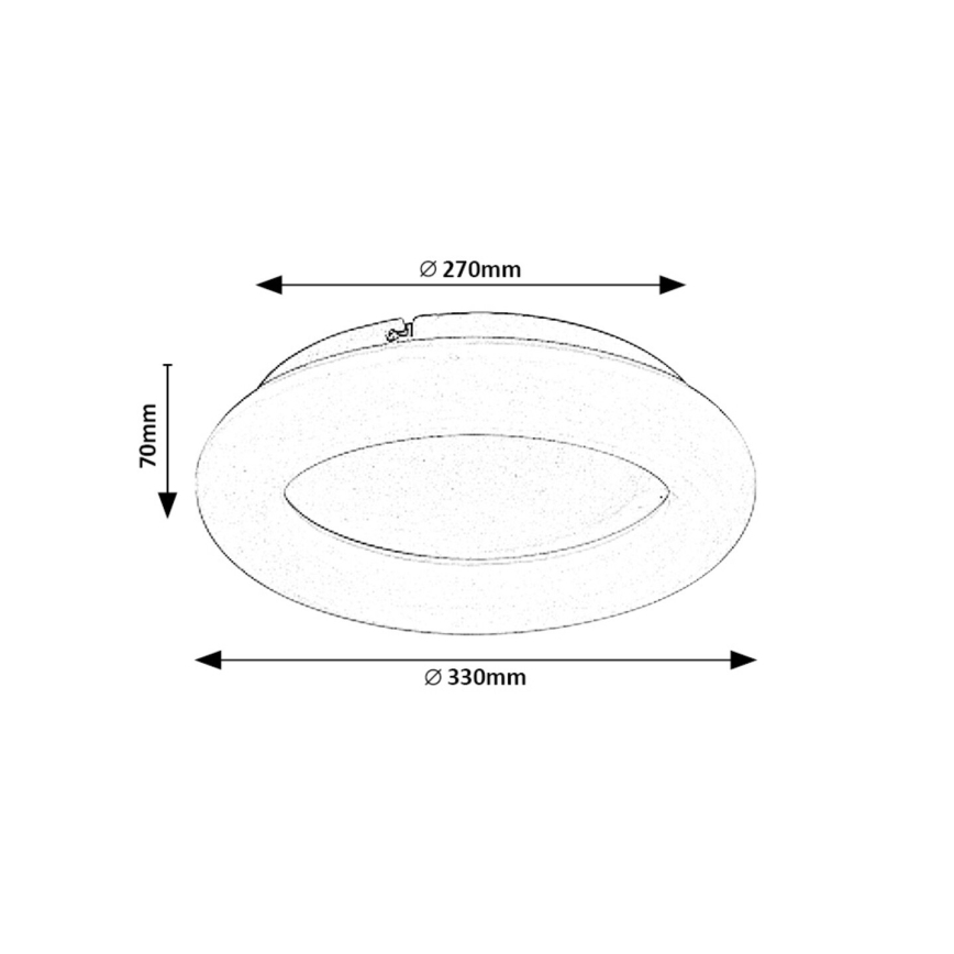 Rabalux - LED Plafondlamp LED/24W/230V 4000K diameter 33 cm wit