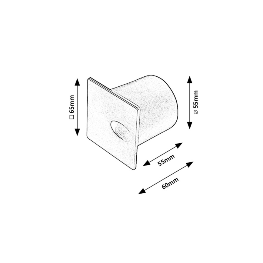 Rabalux - LED Trapverlichting voor buiten LED/3W/230V IP54 3000K zwart