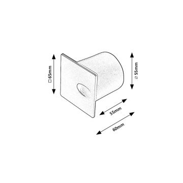 Rabalux - Spot d'escalier LED d'extérieur LED/3W/230V IP54 3000K blanc