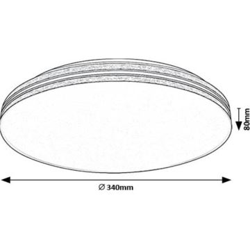 Rabalux - Plafonnier LED/18W/230V 4000K d. 34 cm