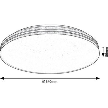 Rabalux - LED Plafondlamp LED/18W/230V 3000K diameter 34 cm