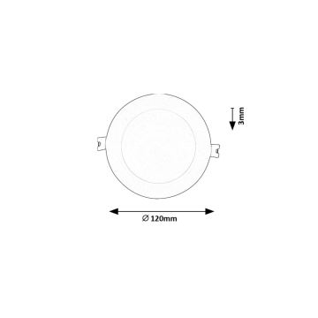 Rabalux - LED Hang plafondverlichting LED/6W/230V diameter 12 cm wit