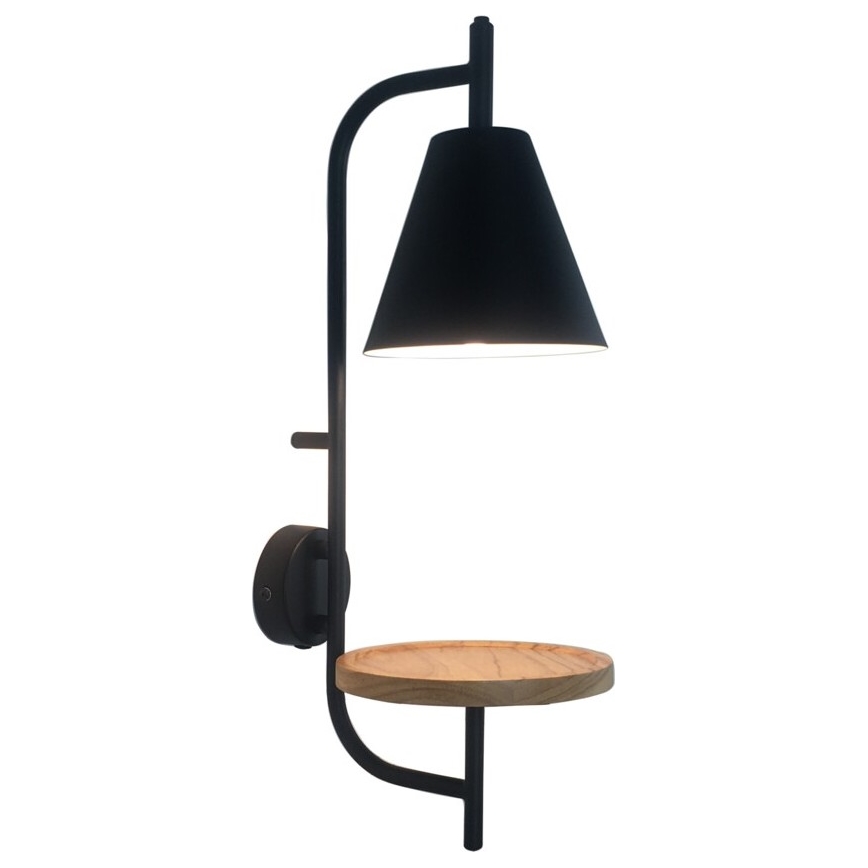 Rabalux - Wandlamp met plank 1xE27/15W/230V beuken