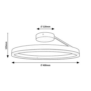 Rabalux - LED Plafondlamp LED/24W/230V 3000/4000/6500K