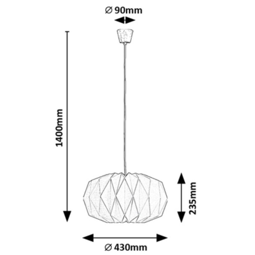 Rabalux - Hanglamp aan een koord 1xE27/25W/230V