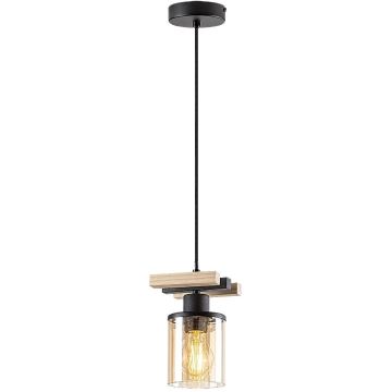 Rabalux - Hanglamp met vaste pendel 1xE27/25W/230V grenen