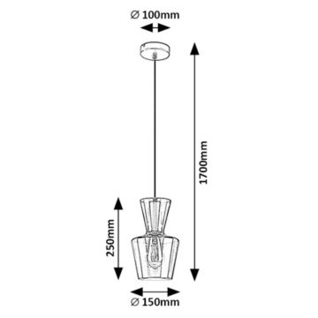 Rabalux - Suspension filaire 1xE27/60W/230V