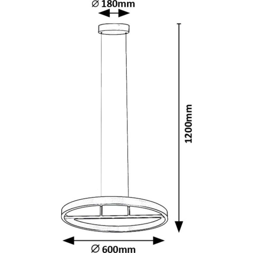 Rabalux - LED Hanglamp aan een koord LED/42W/230V goud