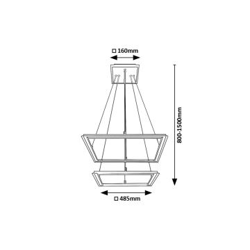 Rabalux - LED Hanglamp aan een koord 2xLED/24W/230V 3000K