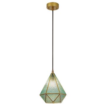 Rabalux - Hanglamp aan een koord 1xE14/40W/230V blauw/goud