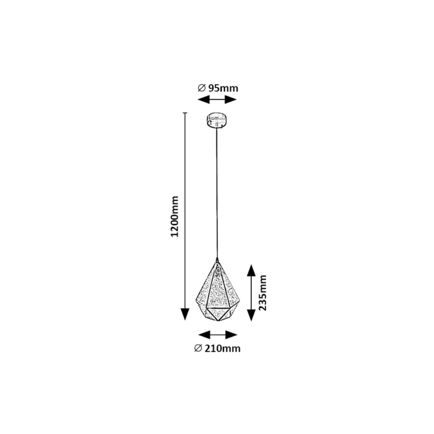 Rabalux - Suspension filaire 1xE14/40W/230V bleu/doré